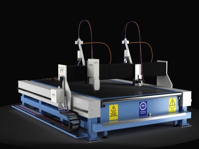 Waterjet cutting machine FINJET. <br>Shipping. Engineering. Consulting.
