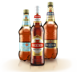 Beer Chernigov, Lvov, Karpatsky, Bohemia, the First Private Brewery, a Slavutich, Lidsky, juice and nectars of TM Biola