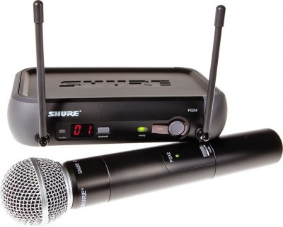 Микрофон SHURE PGX24/SM58 проф.радиосистема.1 микрофон. 2 ант.кейс.оригинал.