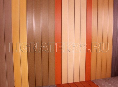 Ltd. LignaTek - Production dekinga (eng. - decking) or terrace boards of wood composite extrusion, the technology known abroad as the WPC kompozit - (wood polymer composite, WPC, wood-composite derevoplast, liquid or wood). Deking - a decking board of hig