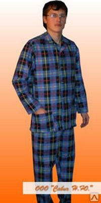 Пижама мужская фланелевая