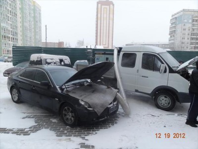 Оказываем услуги по отогреву легковых автомобилей в мороз, в том числе автомобилей премиального класса в Томске и Северске
